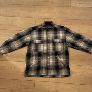 Gray Lightweight Flannel Jacket